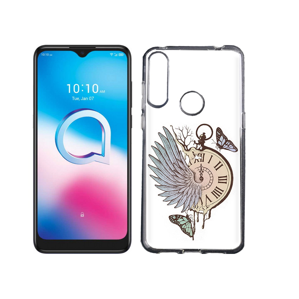 

Чехол MyPads Tocco для Alcatel 3L (2020) 5029Y страинные часы с крылом (PT159035.666.626), Tocco