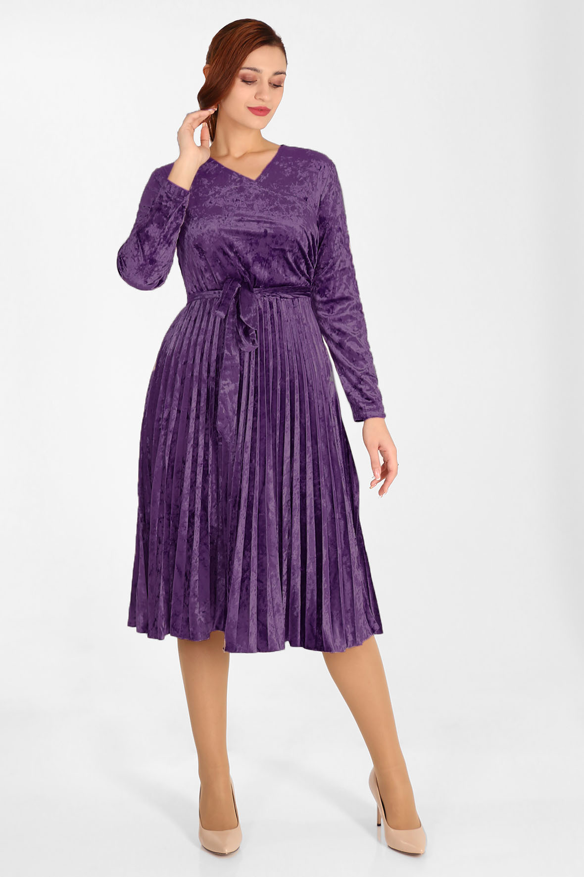 

Платье женское AlmondShop 2Г 4693.С6 фиолетовое 54 RU, Фиолетовый, 2Г 4693.С6