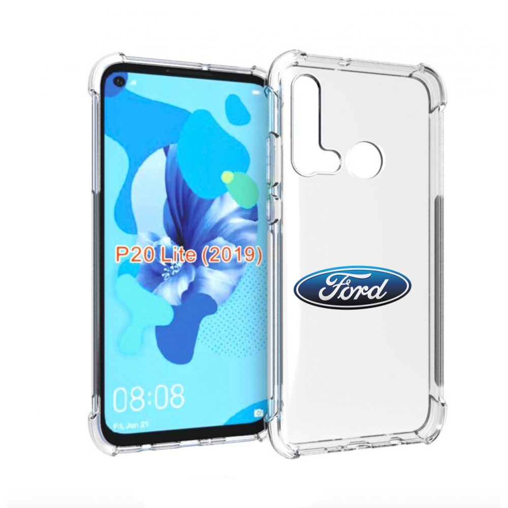 

Чехол бампер MyPads ford-3 мужской для Huawei P20 Lite (2019), Прозрачный, Tocco