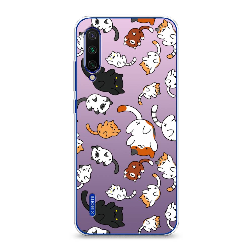 

Чехол Awog на Xiaomi Mi CC9E/Mi A3 "Котопад", Разноцветный, 36050-7