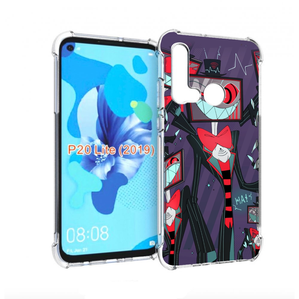 Чехол бампер MyPads hazbin hotel для Huawei P20 Lite (2019)