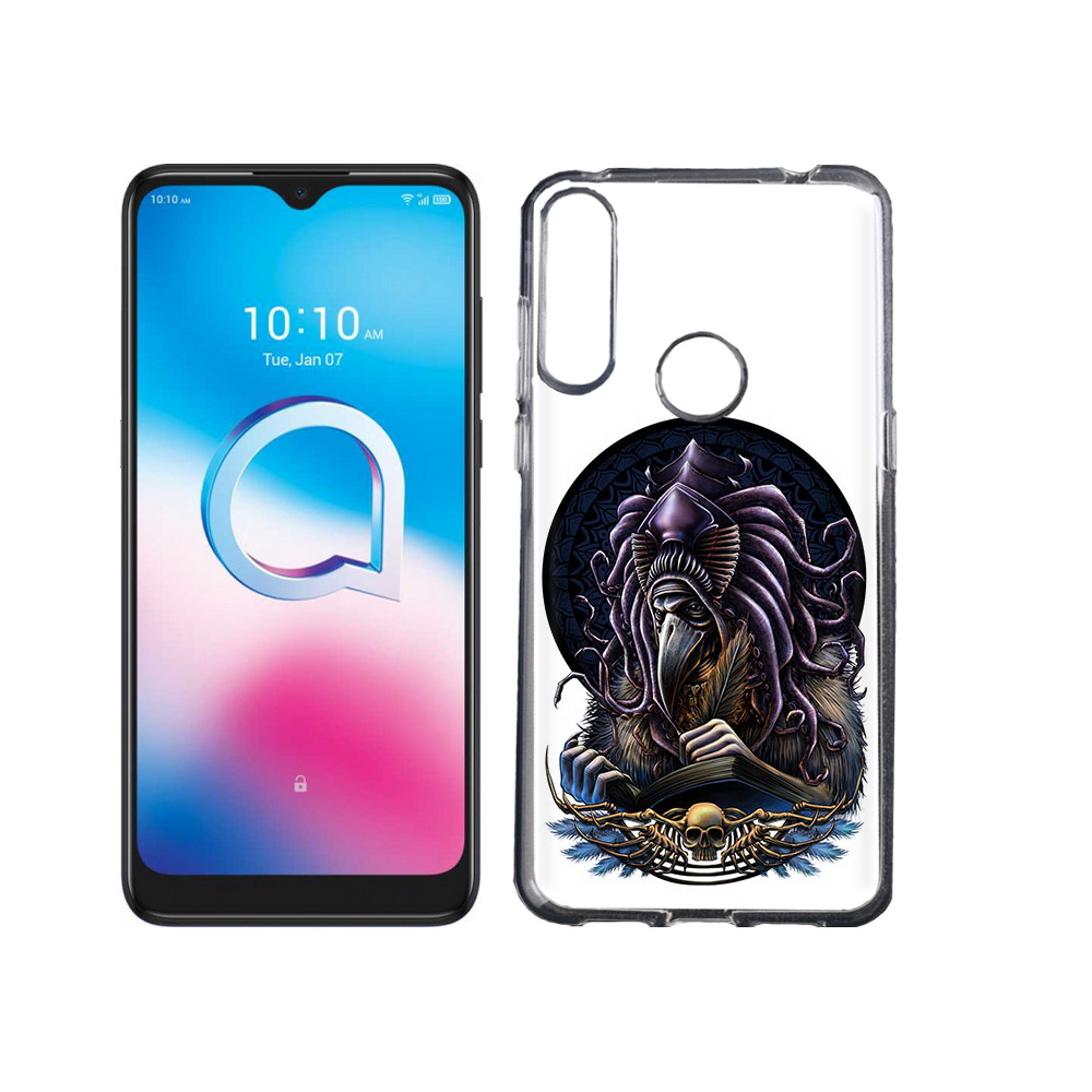 

Чехол MyPads Tocco для Alcatel 3L (2020) 5029Y умный ворон (PT159035.666.650), Tocco