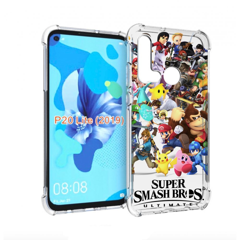 

Чехол бампер MyPads Super Smash Bros для Huawei P20 Lite (2019), Прозрачный, Tocco