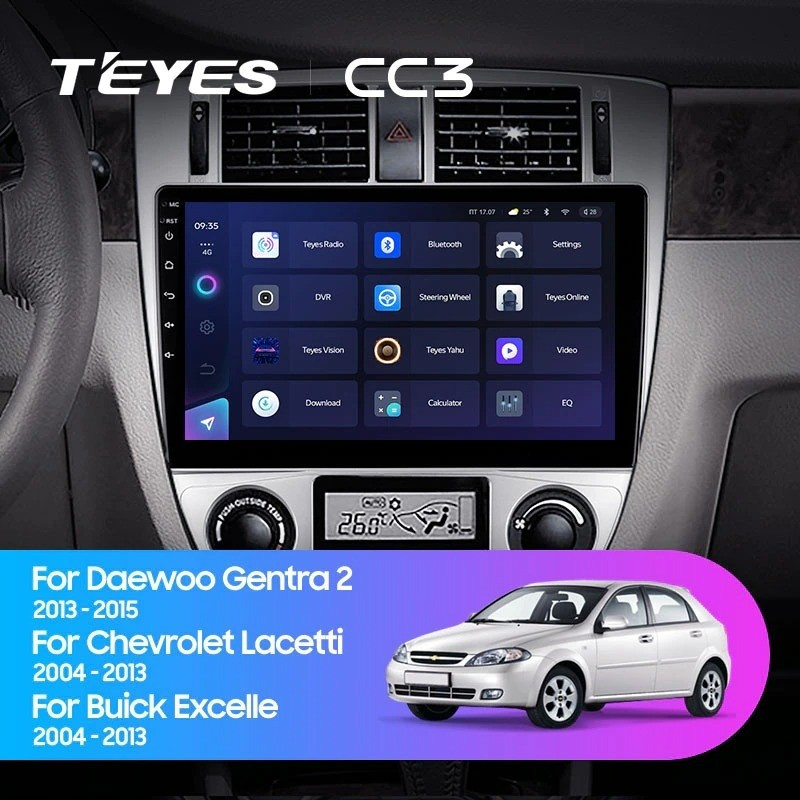 

Автомобильная магнитола Teyes CC3L 4/32 Chevrolet Lacetti J200 (2004-2013) F2-B, CC3L