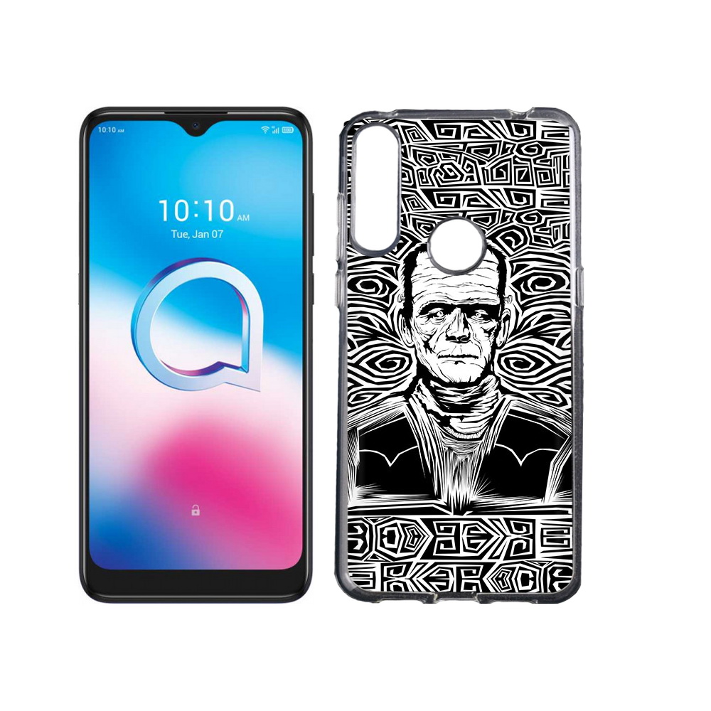 

Чехол MyPads Tocco для Alcatel 3L (2020) 5029Y франкенштейн черно белый (PT159035.666.661), Tocco
