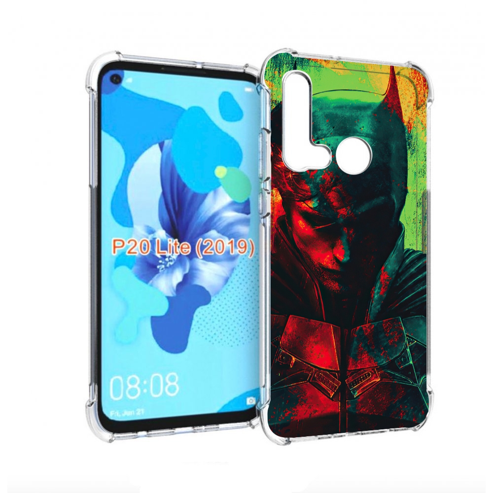 Чехол бампер MyPads The Batman для Huawei P20 Lite (2019)