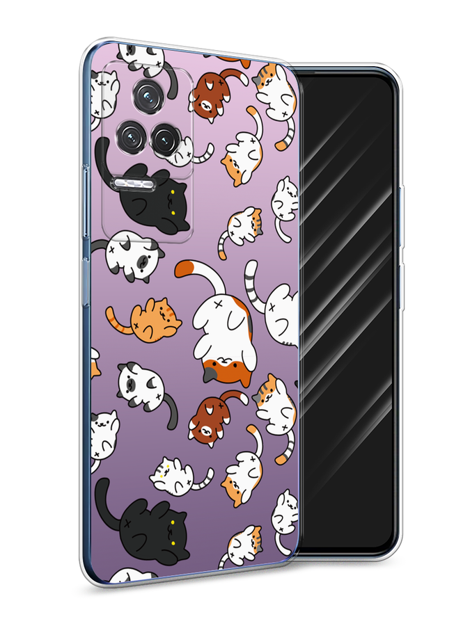 

Чехол Awog на Xiaomi Redmi K50 "Котопад", Разноцветный, 312250-7