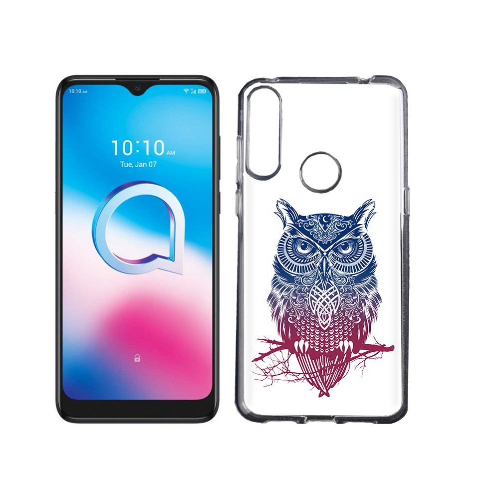 

Чехол MyPads Tocco для Alcatel 3L (2020) 5029Y хиппи сова (PT159035.666.664), Tocco