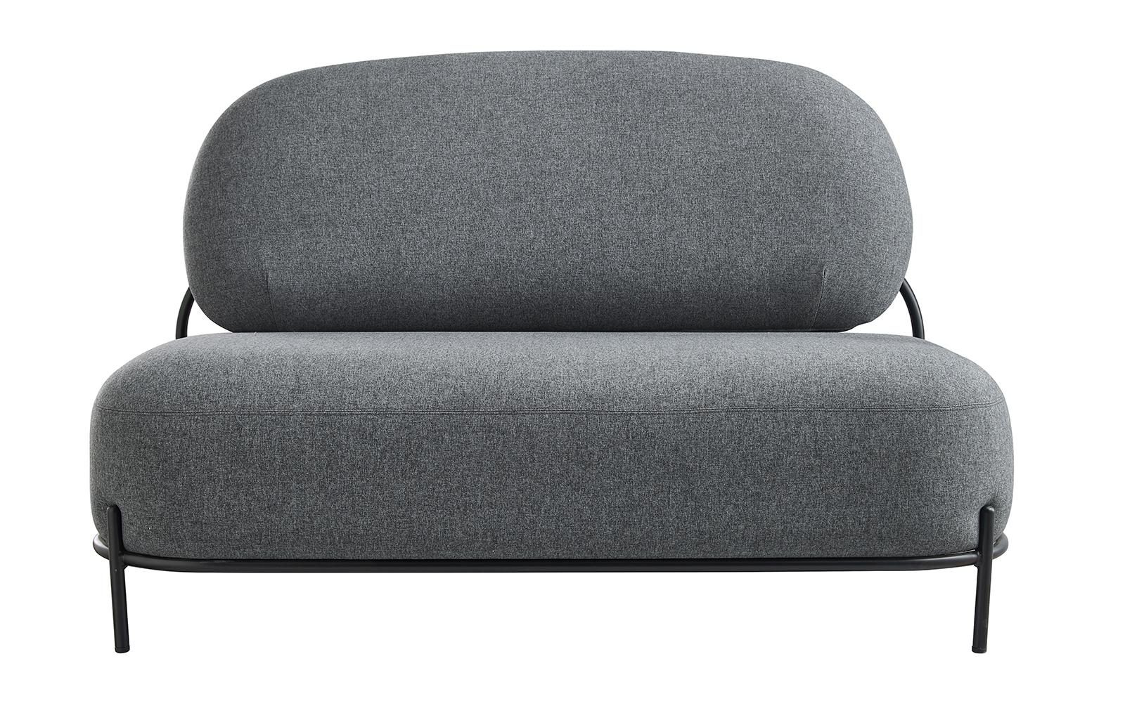 фото Диван esf sofa 06-02 (2-х местный) серый he512-11