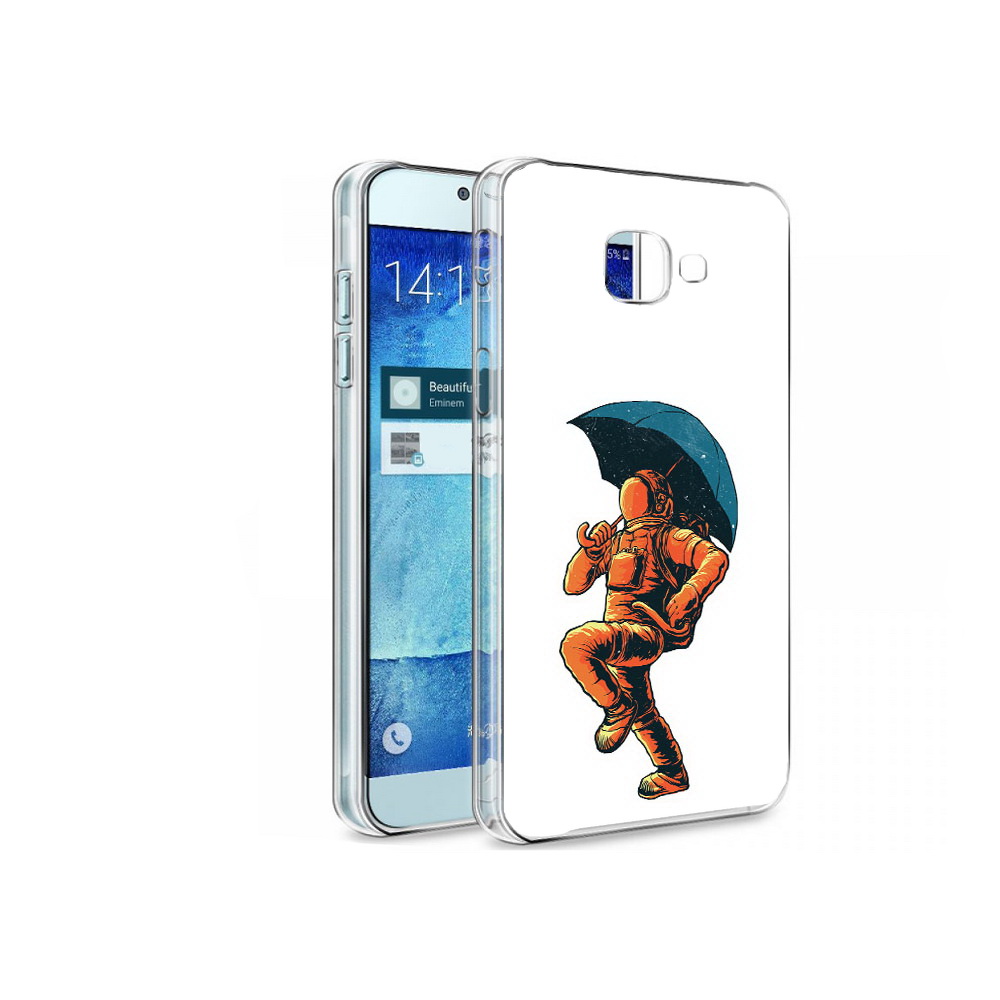 

Чехол MyPads Tocco для Samsung Galaxy A8 шагающий космонавт с зонтом, Tocco