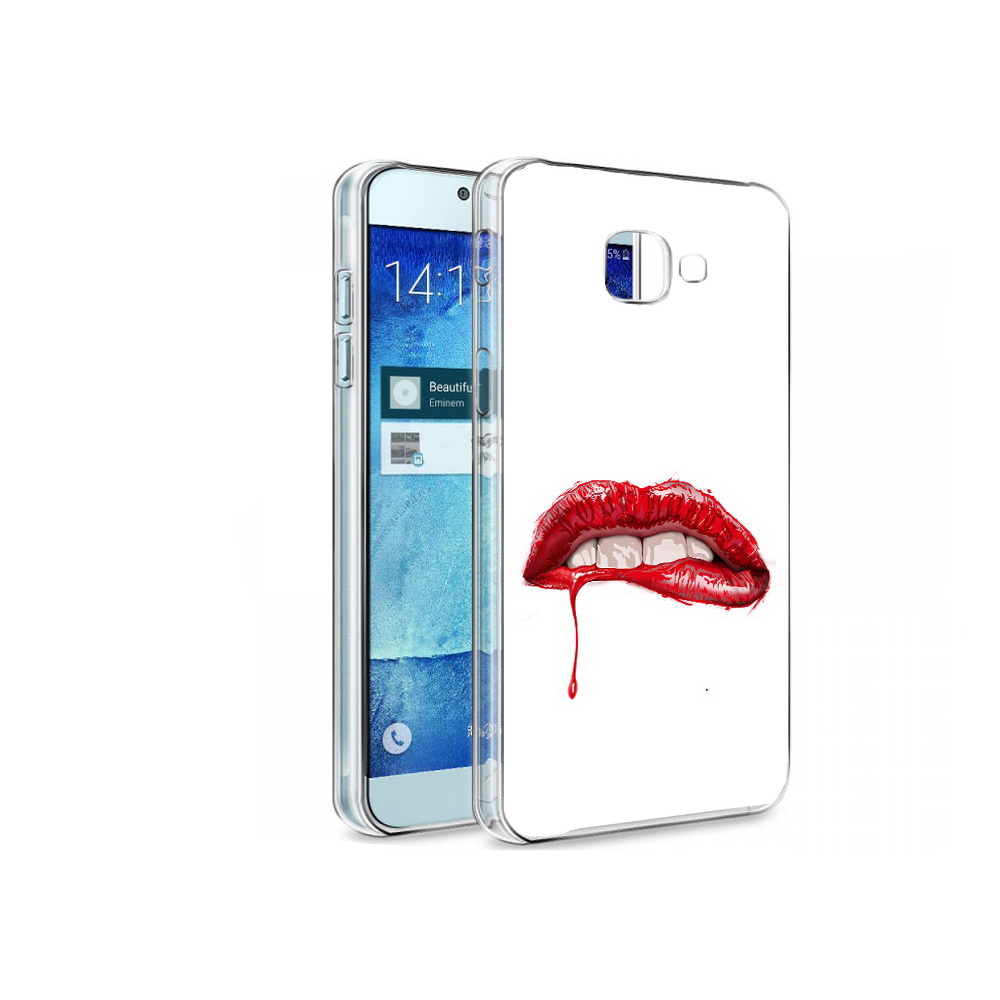 

Чехол MyPads Tocco для Samsung Galaxy A8 яркие красные губы, Tocco
