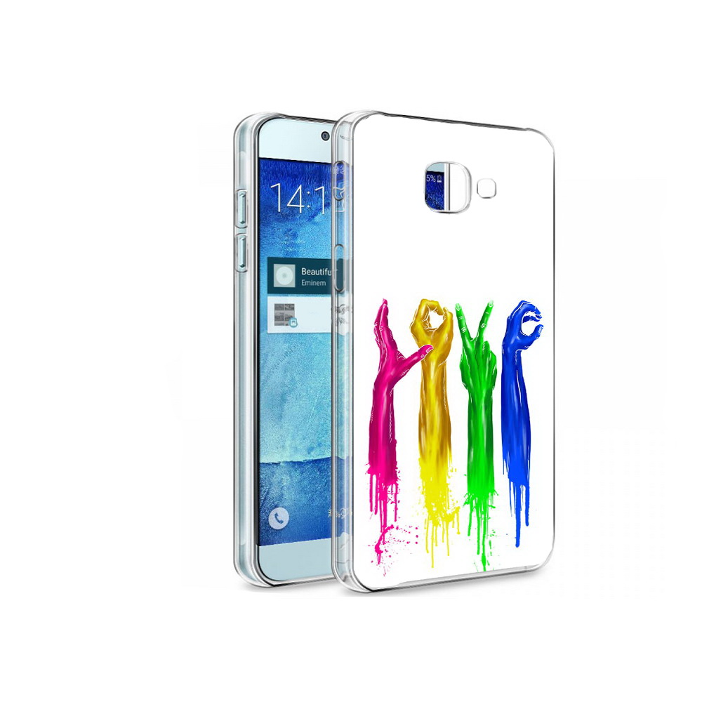 

Чехол MyPads Tocco для Samsung Galaxy A8 яркие руки love, Tocco