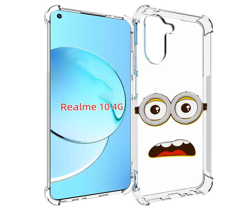 

Чехол MyPads лицо-миньона для Realme 10, Прозрачный, Tocco