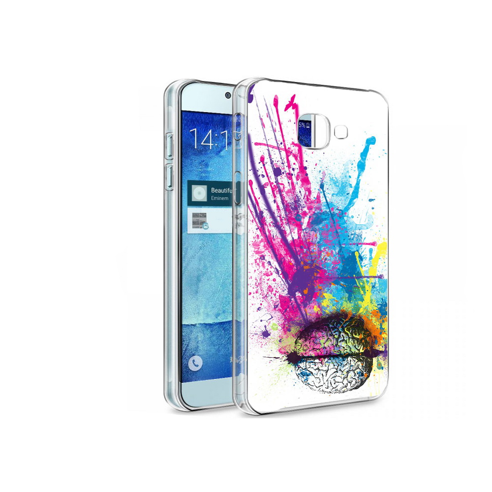 

Чехол MyPads Tocco для Samsung Galaxy A8 яркий красочный мозг, Tocco