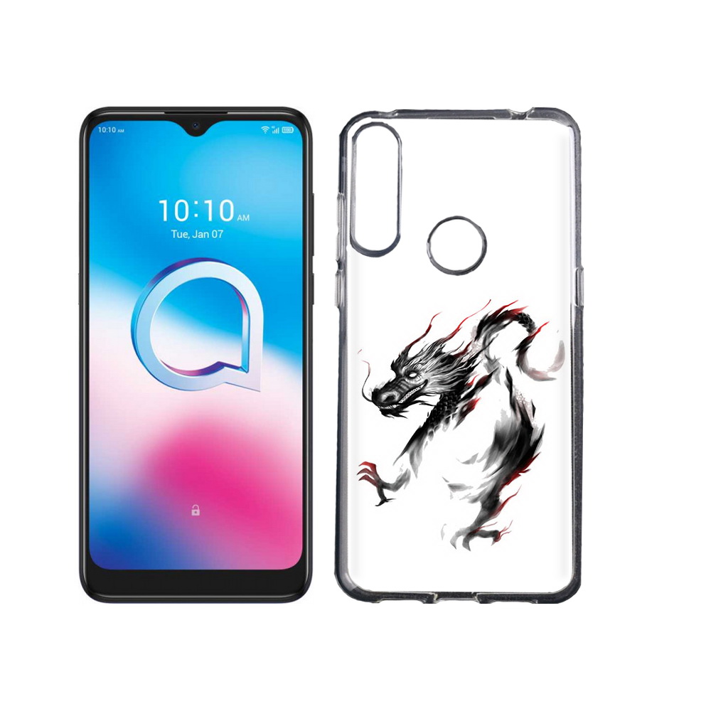 

Чехол MyPads Tocco для Alcatel 3L (2020) 5029Y черный дракон (PT159035.666.690), Tocco
