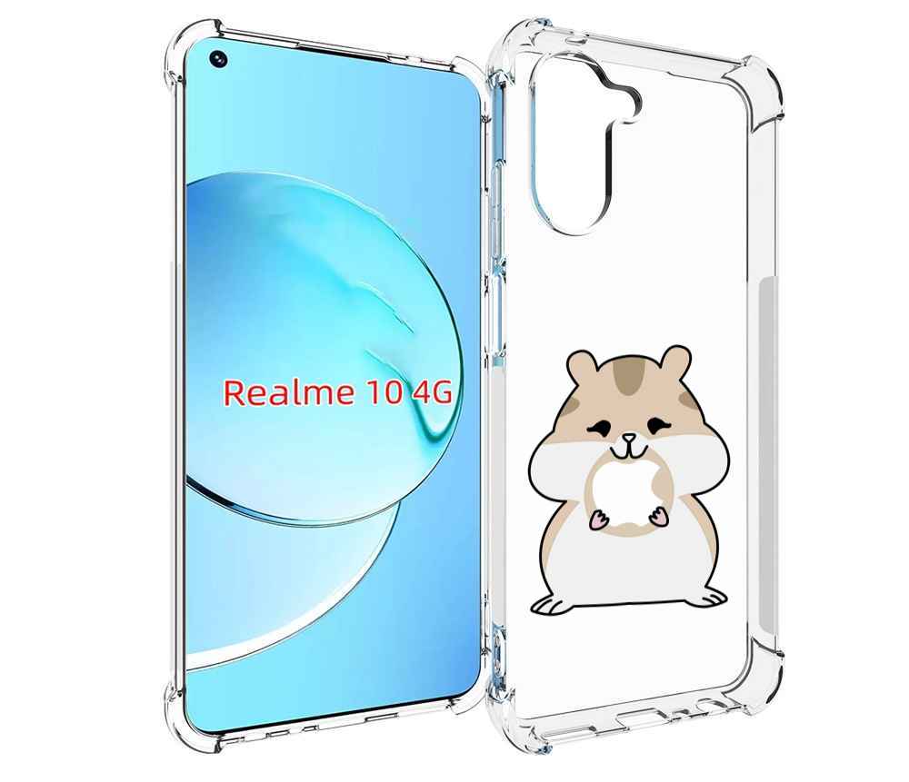 

Чехол MyPads любитель-яблок детский для Realme 10, Прозрачный, Tocco