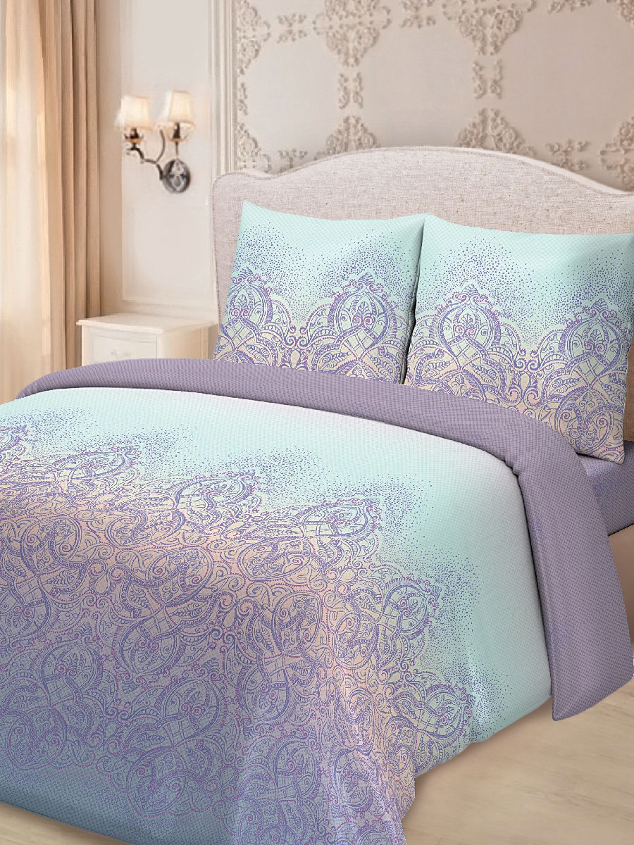 Комплект постельного белья Для Snoff Мехенди 1,5 сп сатин