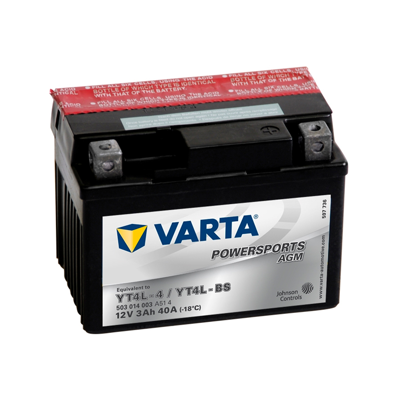 

Аккумулятор Varta 3 A/ч 40 A обратная полярность 503014004