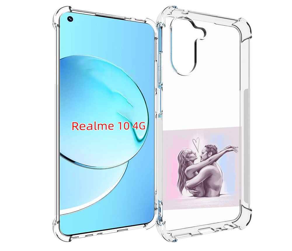 

Чехол MyPads любовные-тела для Realme 10, Прозрачный, Tocco