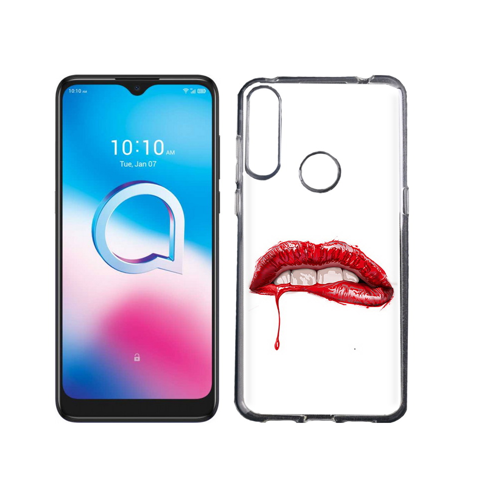

Чехол MyPads Tocco для Alcatel 3L (2020) 5029Y яркие красные губы (PT159035.666.706), Tocco