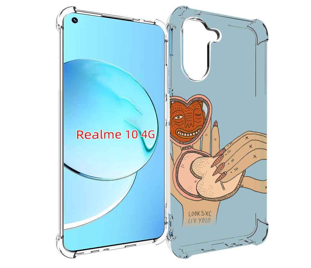 

Чехол MyPads макияж картинка женский для Realme 10, Прозрачный, Tocco