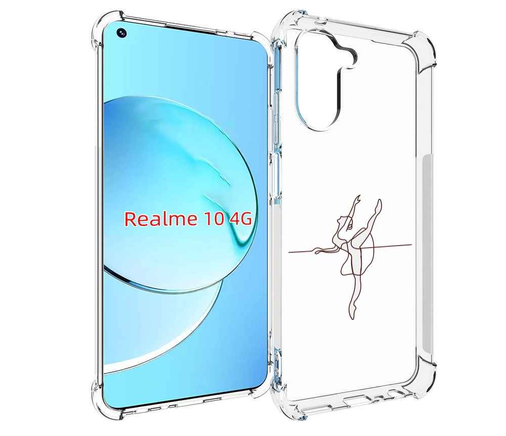 

Чехол MyPads маленькая-баллерина для Realme 10, Прозрачный, Tocco