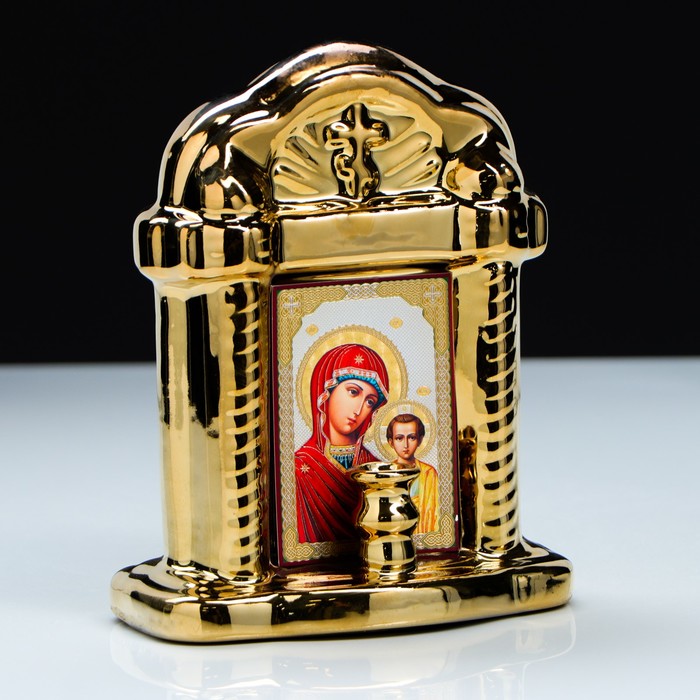 

Иконостас "Арка", с подсвечником, 16.5 см, микс