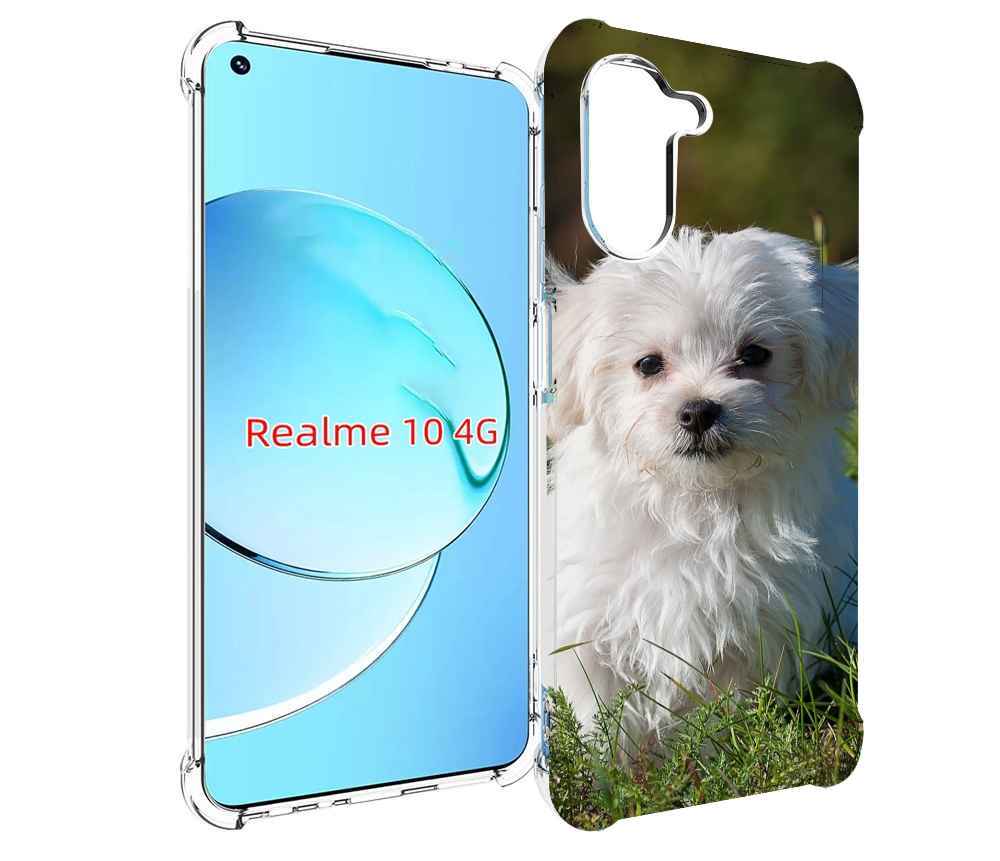 

Чехол MyPads мальтииская-болонка для Realme 10, Прозрачный, Tocco