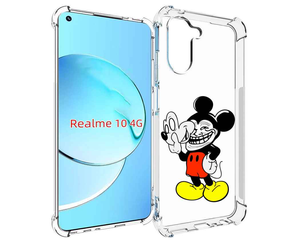 

Чехол MyPads микки-маус-троллер для Realme 10, Прозрачный, Tocco