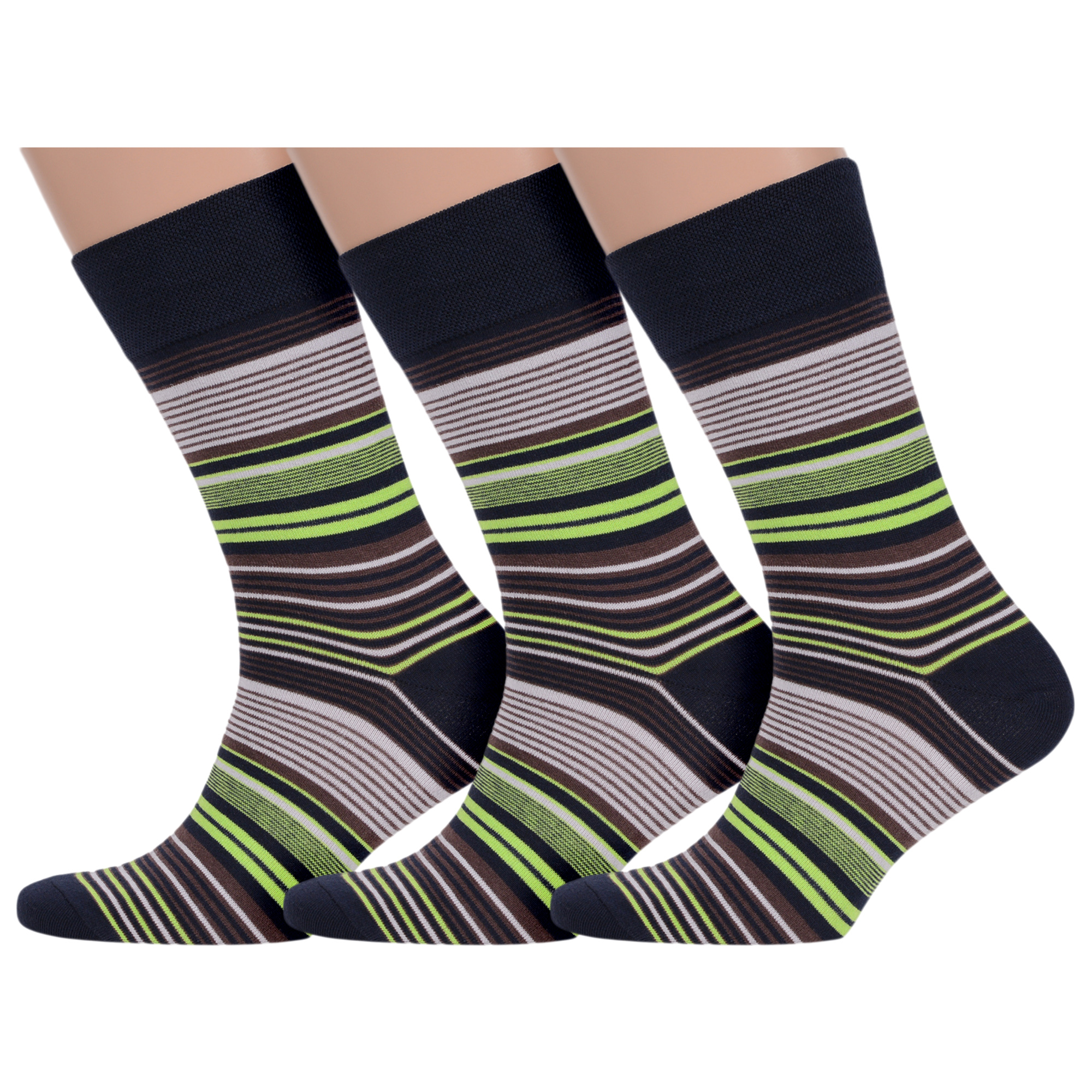 

Комплект носков мужских MoscowSocksClub msk3-М41 разноцветных 27, msk3-М41