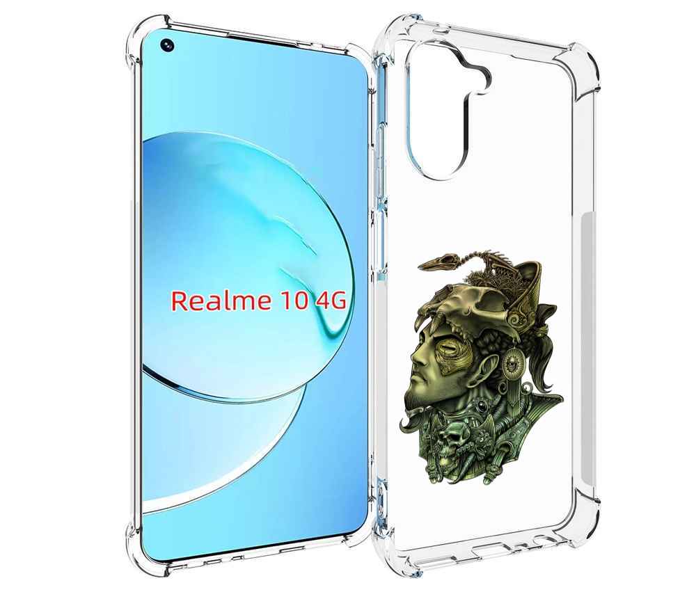 

Чехол MyPads бронзовый воин для Realme 10, Прозрачный, Tocco