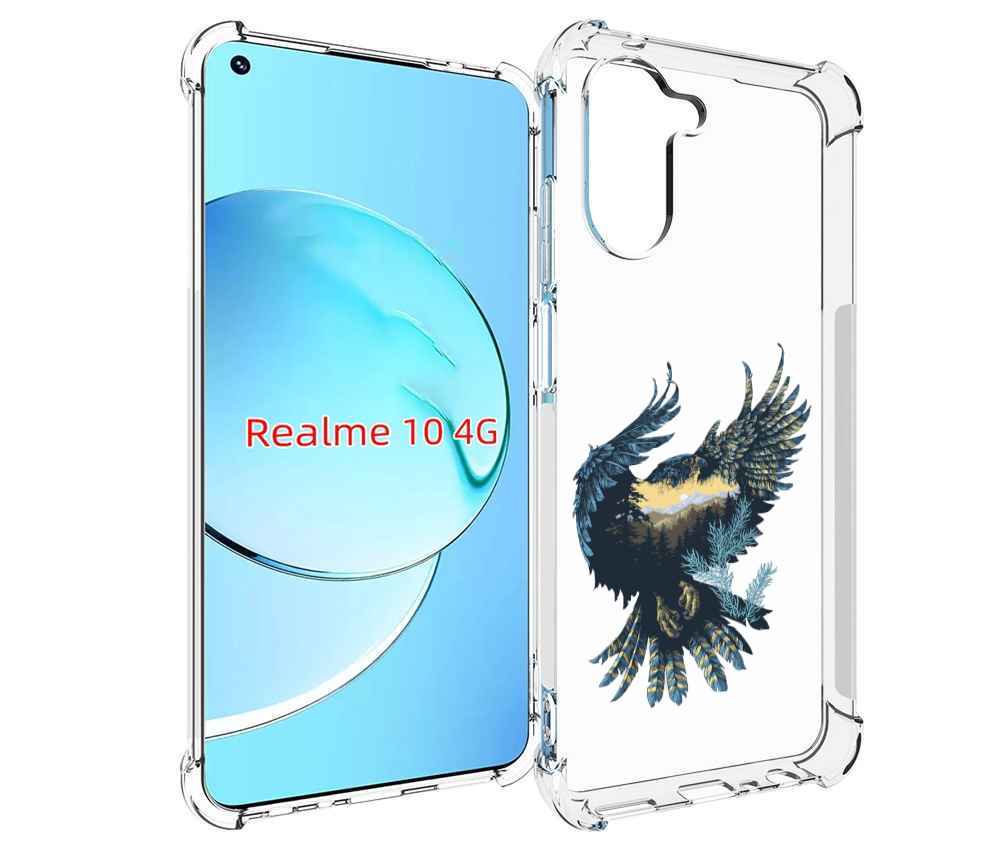 

Чехол MyPads мирок в соколе для Realme 10, Прозрачный, Tocco