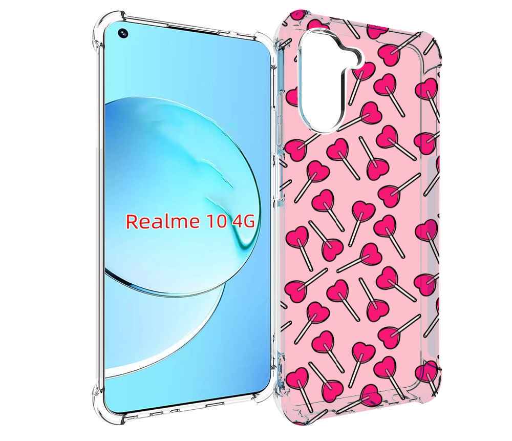

Чехол MyPads много лединцов для Realme 10, Прозрачный, Tocco