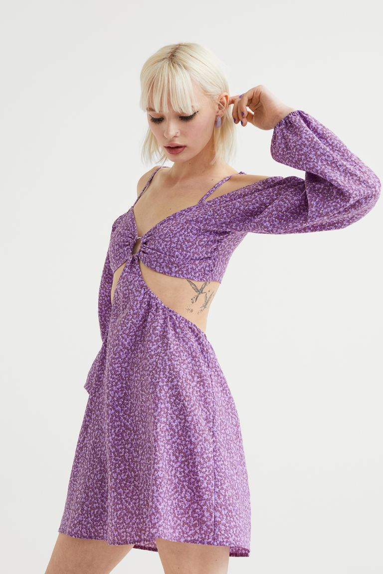Платье женское H&M 1036208005 фиолетовое S (доставка из-за рубежа)