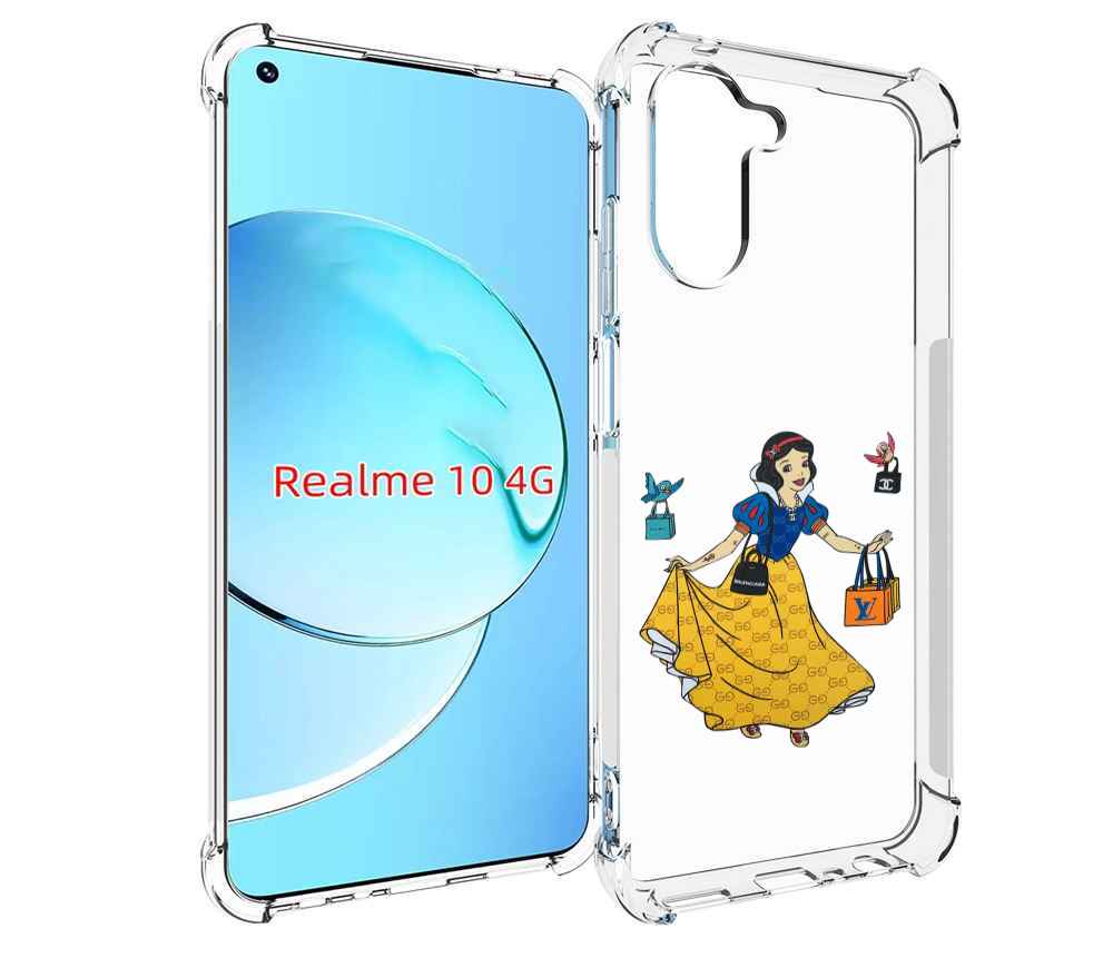 

Чехол MyPads модная-принцесса женский для Realme 10, Прозрачный, Tocco