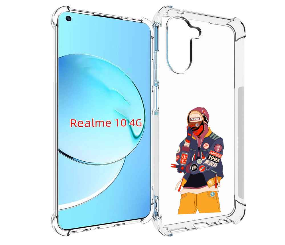 

Чехол MyPads модник для Realme 10, Прозрачный, Tocco