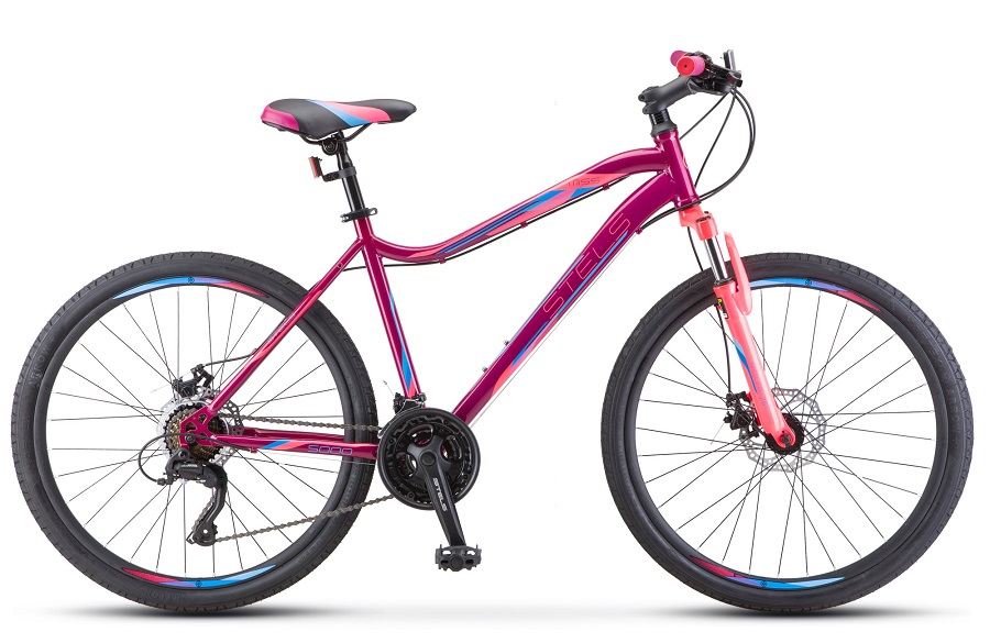 фото Велосипед stels miss-5000 md v020 фиолетовый/розовый (lu096322) 18"