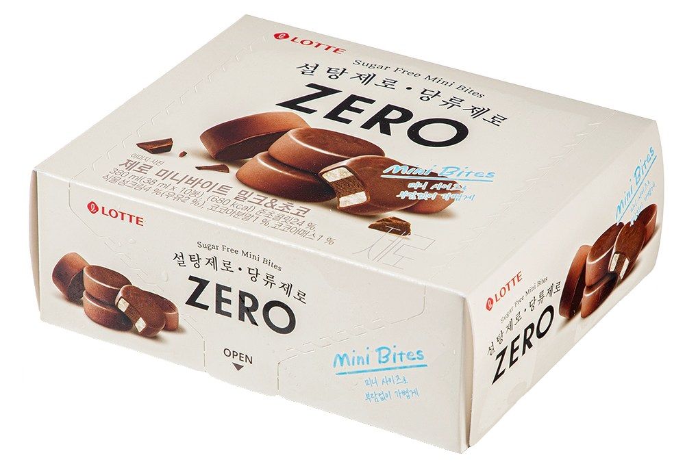 Мороженое пломбир Lotte Mini bites milk & choco zero БЗМЖ 260 г