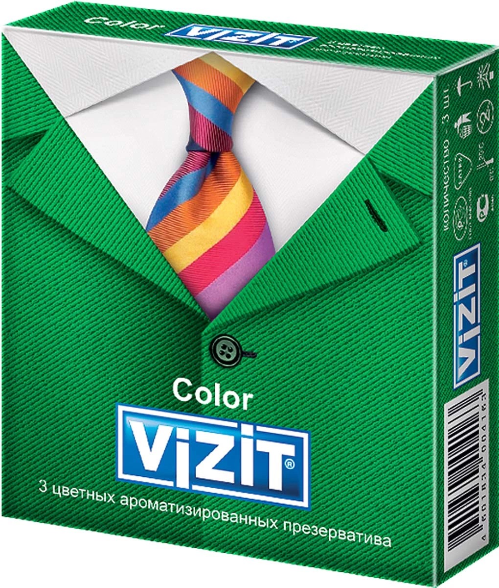 Презерватив Vizit Overture (ароматиз./цветные) №3 арт.1101, Кондоми  - купить со скидкой