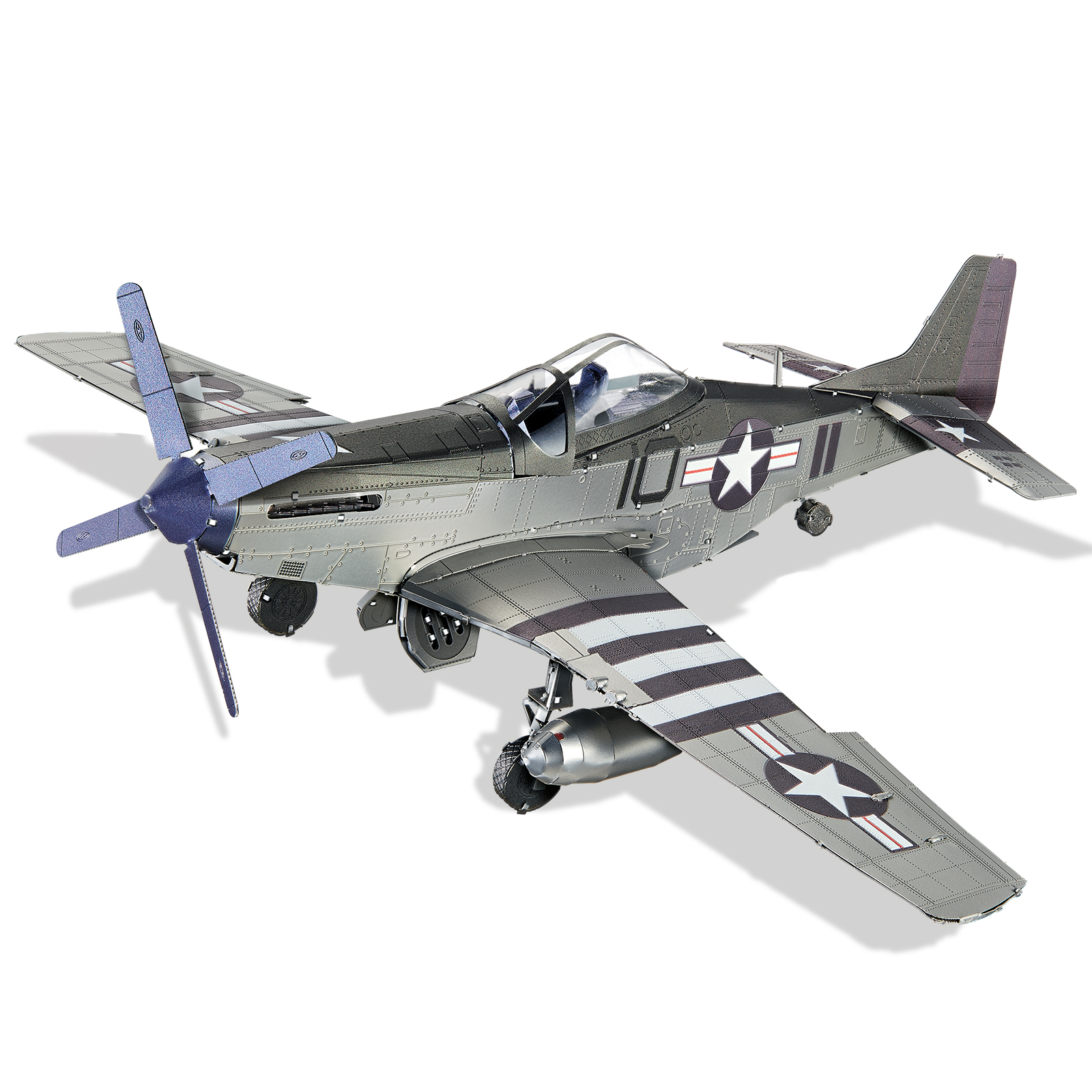 

Металлическая 3D модель для сборки Piececool самолет P-51 Mustang