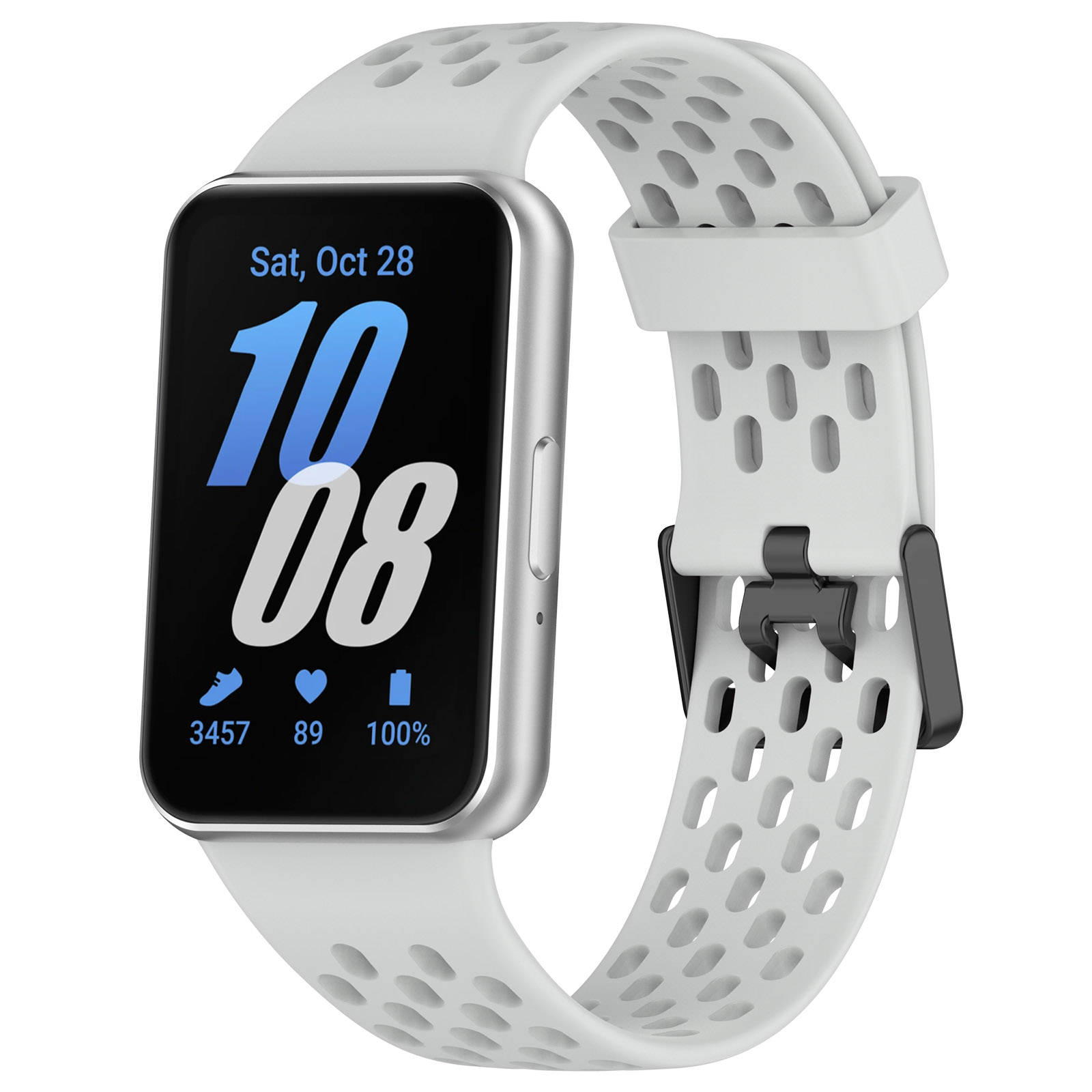 

Силиконовый ремешок для Samsung Galaxy Fit 3, с воздушными отверстиями, светло-серый, Galaxy Fit 3