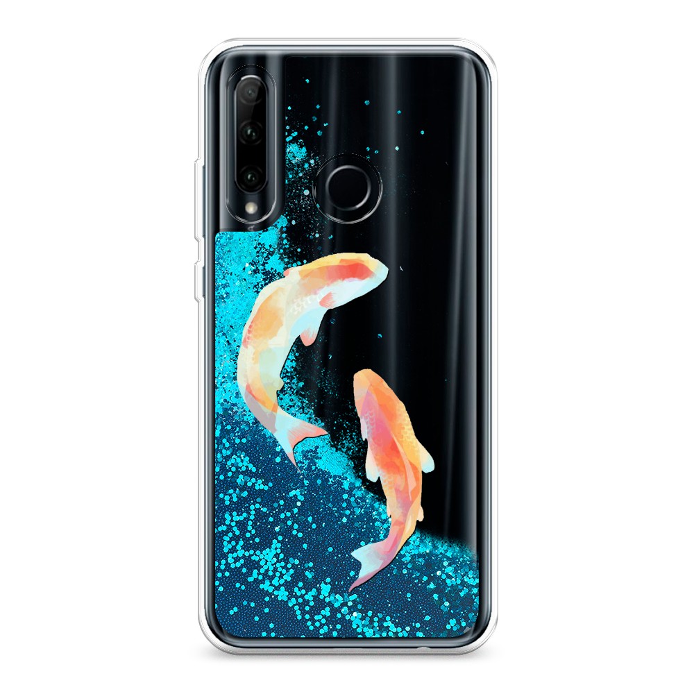 

Чехол Awog на Honor 20 lite/Honor 10i/20e/P Smart Plus 2019 "Акварельные карпы", Разноцветный, 69293-1