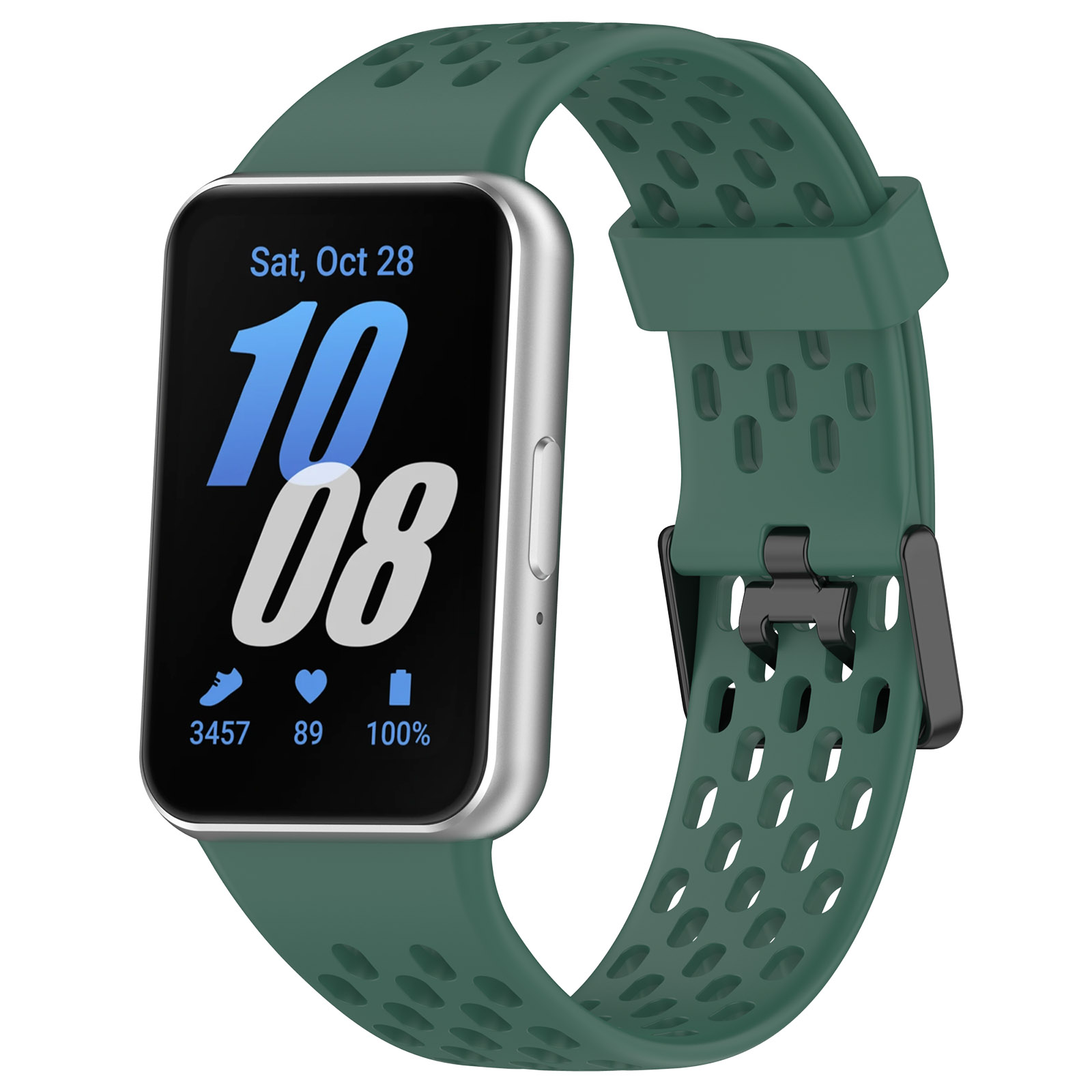 

Силиконовый ремешок для Samsung Galaxy Fit 3, с воздушными отверстиями, темно-зеленый, Galaxy Fit 3