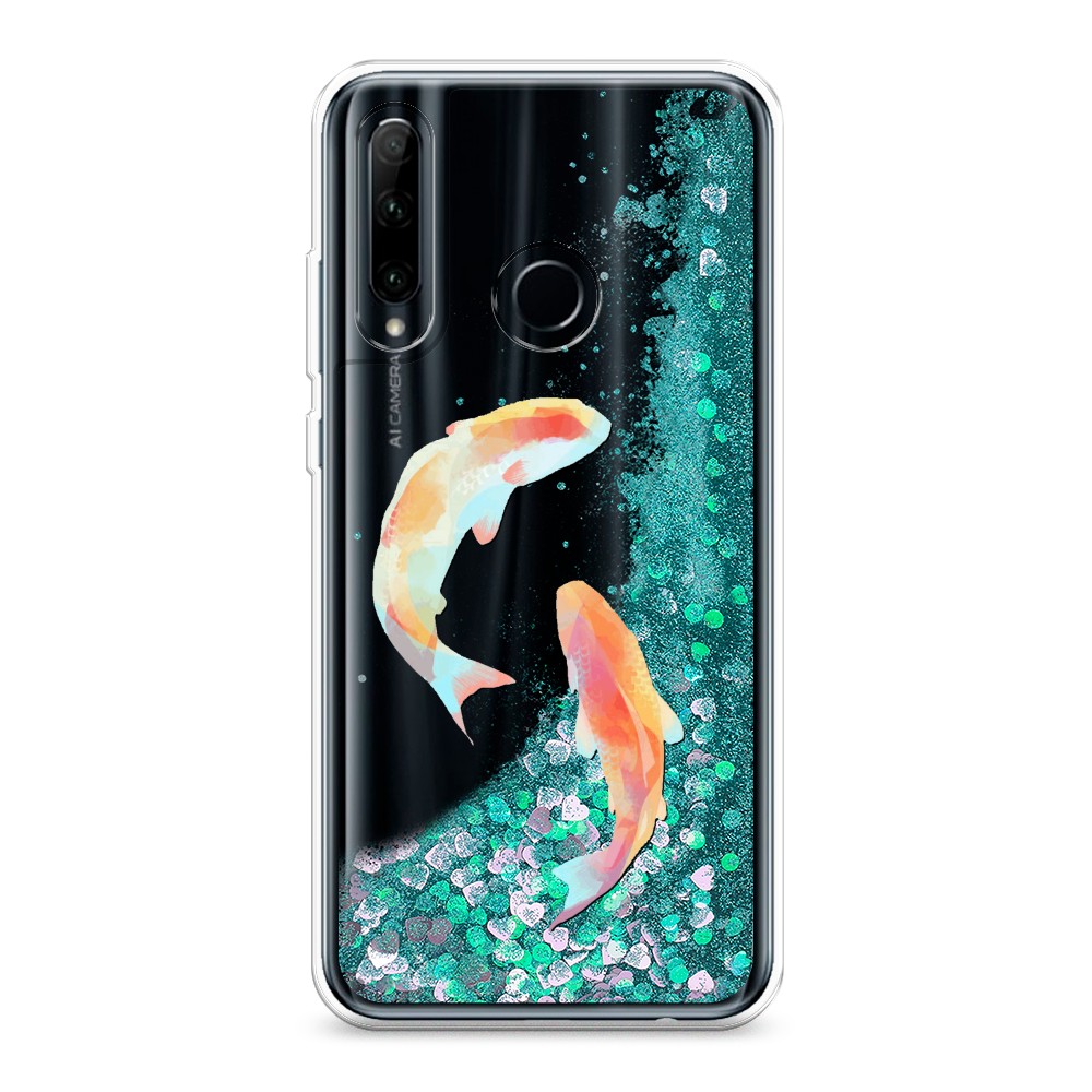 

Чехол Awog на Honor 20 lite/Honor 10i/20e/P Smart Plus 2019 "Акварельные карпы", Разноцветный, 69295-1