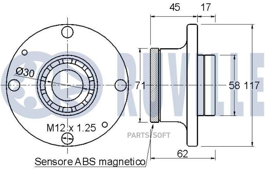 

Подшипник-Ступица Fiat Idea 1.2 Nuova Delta 1.9 Mjtd Idea 1.4 Nuova Delta 1.6 Mjtd Bravo I