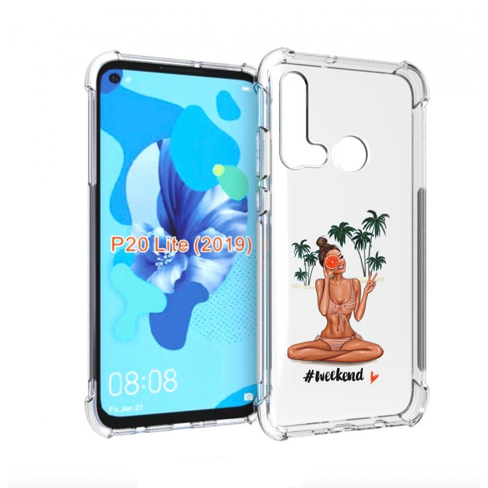 

Чехол бампер MyPads Weekend для Huawei P20 Lite (2019), Прозрачный, Tocco
