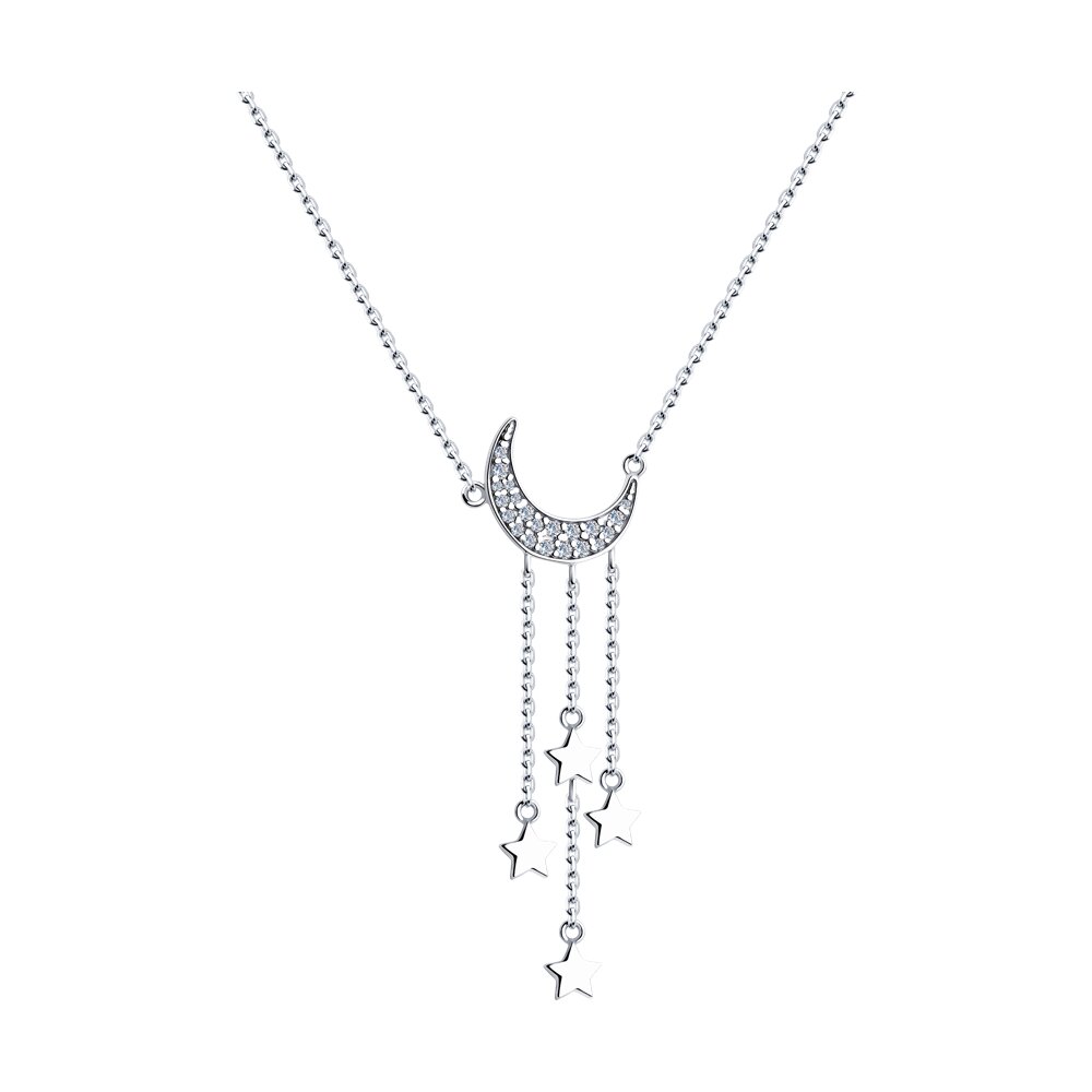 

Колье из серебра с фианитом 50 см SOKOLOV 94070685, 94070685