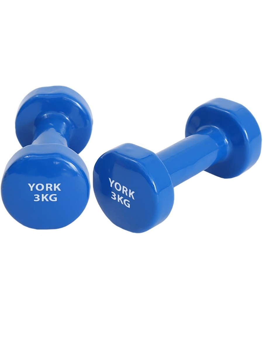 

DB100 Гантель виниловая "York" 3.0 кг (синяя) B31387 (8)