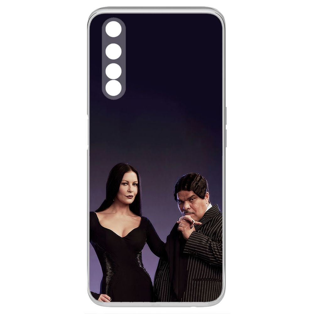 

Чехол-накладка Krutoff Clear Case Уэнсдей Аддамс - Мортиша и Гомес для Realme 6