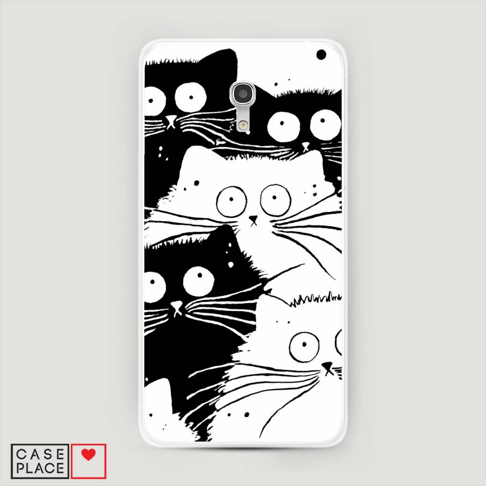

Чехол Awog на Alcatel Pixi 4 (5) 5045D / Алкатель Pixi 4 (5) 5045D "Коты черно-белые", 170250-2